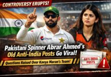 पाकिस्तानी स्पिनर अबरार अहमद के पुराने एंटी-इंडिया पोस्ट वायरल, काव्या मारन की टीम पर उठे सवाल Pakistan Spinner Abrar Ahmed Go Viral